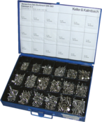 DIN 963, Countersunk bolt selection, Sheet steel box, Stainless steel A2